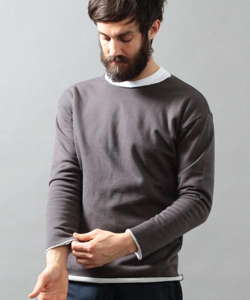 BEAUTY&YOUTH UNITED ARROWS(ビューティーアンドユースユナイテッドアローズ)の「BY クリア スウェット カットオフ クルーネック◆(スウェット・メンズ・ホワイト/ダークグレー/ネイビー・MEDIUM/LARGE/SMALL/X-LARGE)」の1枚目の写真