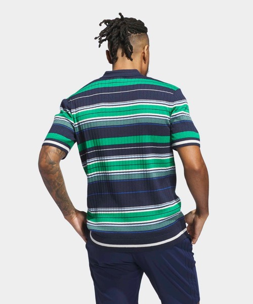 adidas(アディダス)の「オリジナルスゴルフ Originals ニット ポロ【adidas Golf/アディダスゴルフ】(スウェット・メンズ・ネイビー・MEDIUM/SMALL/X-LARGE/XX-LARGE/3XL/LARGE)」の2枚目の写真
