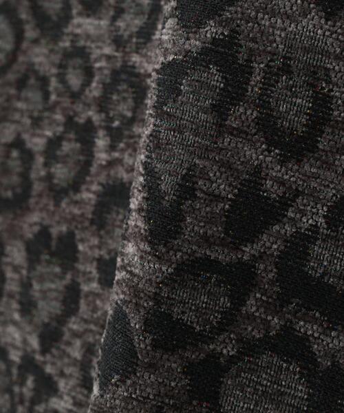 DANKE SCHON（ダンケシェーン）の「DankeSchon/ダンケシェーン/LEOPARD CHENILLE SHIRTS（シャツ/ブラウス・レディース・ベージュ/ブラック・F）」の4枚目の写真