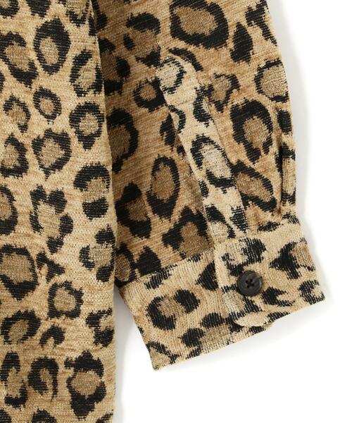 DANKE SCHON（ダンケシェーン）の「DankeSchon/ダンケシェーン/LEOPARD CHENILLE SHIRTS（シャツ/ブラウス・レディース・ベージュ/ブラック・F）」の9枚目の写真