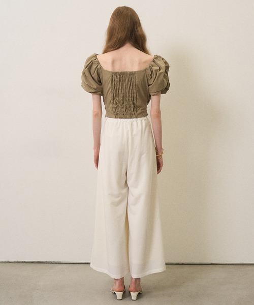 MIELI INVARIANT(ミエリインヴァリアント)の「Cloud Opera Blouse(シャツ/ブラウス・レディース・ホワイト/ブラック/グレイッシュベージュ・FREE)」の19枚目の写真