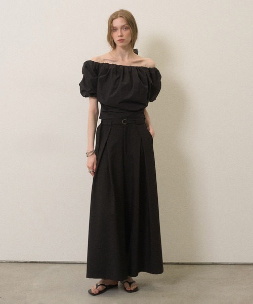 MIELI INVARIANT(ミエリインヴァリアント)の「Cloud Opera Blouse(シャツ/ブラウス・レディース・ホワイト/ブラック/グレイッシュベージュ・FREE)」の15枚目の写真