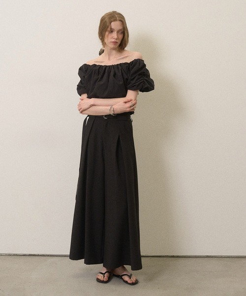 MIELI INVARIANT(ミエリインヴァリアント)の「Cloud Opera Blouse(シャツ/ブラウス・レディース・ホワイト/ブラック/グレイッシュベージュ・FREE)」の16枚目の写真