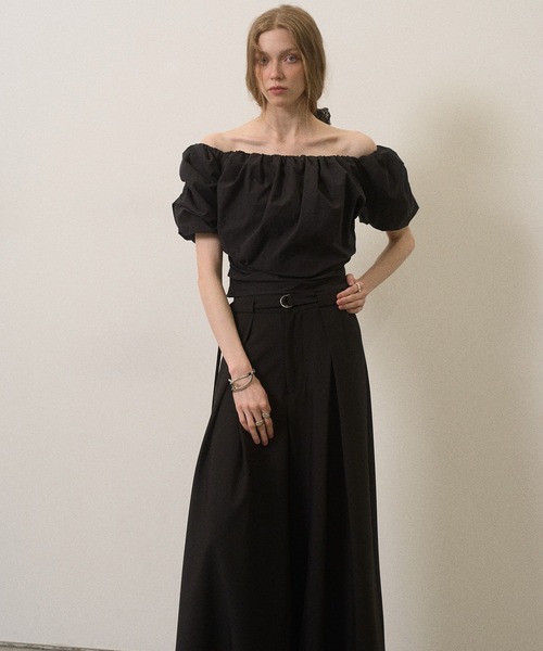 MIELI INVARIANT(ミエリインヴァリアント)の「Cloud Opera Blouse(シャツ/ブラウス・レディース・ホワイト/ブラック/グレイッシュベージュ・FREE)」の13枚目の写真