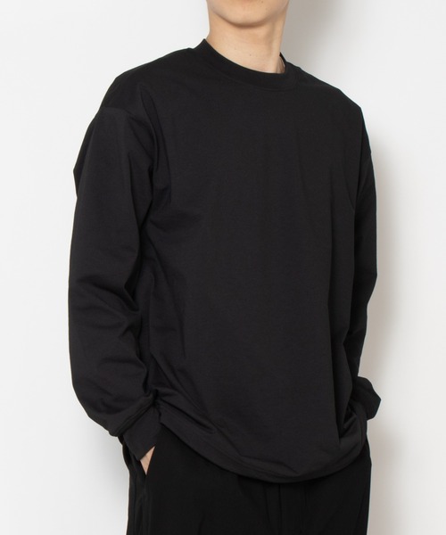 DAIWA PIER39(ダイワピア39)の「TECH DRAWSTRING TEE L/S BE-31026W(Tシャツ/カットソー・メンズ・ブラック/グレー・LARGE/MEDIUM)」の1枚目の写真
