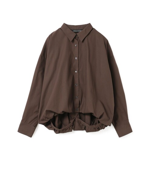mizuiroind(ミズイロインド)の「mizuiro ind ロングスリーブバルーンシャツ(シャツ/ブラウス・レディース・ブラック/チャコールグレー/グレー/ベージュ/オフホワイト/アイボリー/ブラウン/ブルー・FREE)」の6枚目の写真