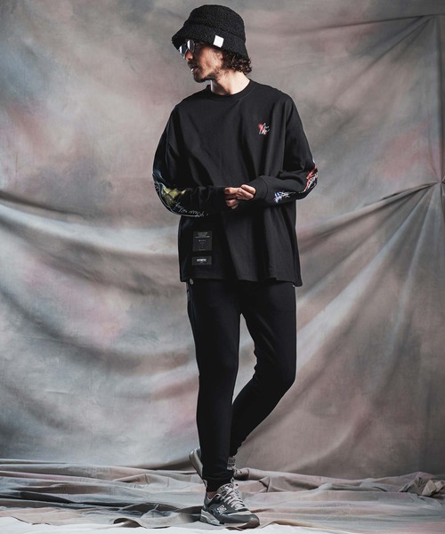 ANGENEHM(アンゲネーム)の「mp15296-Cardboard Knit Slim-Fit Pants タイトフィットパンツ(AG07-022acg)(スウェットパンツ・メンズ・チャコール/ブラック/ミックスグレー・S/M/L)」の20枚目の写真