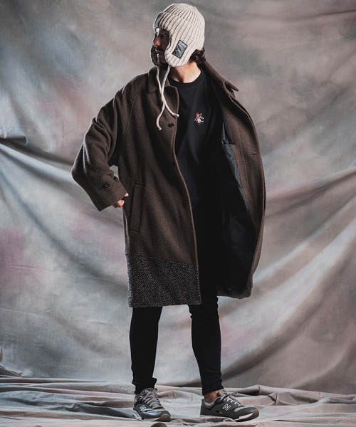 ANGENEHM(アンゲネーム)の「mp15296-Cardboard Knit Slim-Fit Pants タイトフィットパンツ(AG07-022acg)(スウェットパンツ・メンズ・チャコール/ブラック/ミックスグレー・S/M/L)」の12枚目の写真