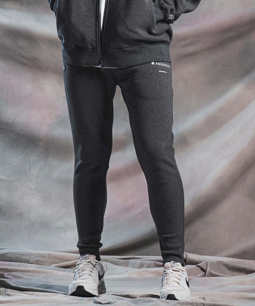 ANGENEHM(アンゲネーム)の「mp15296-Cardboard Knit Slim-Fit Pants タイトフィットパンツ(AG07-022acg)(スウェットパンツ・メンズ・チャコール/ブラック/ミックスグレー・S/M/L)」の13枚目の写真