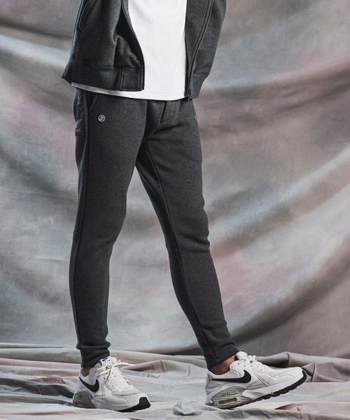 ANGENEHM(アンゲネーム)の「mp15296-Cardboard Knit Slim-Fit Pants タイトフィットパンツ(AG07-022acg)(スウェットパンツ・メンズ・チャコール/ブラック/ミックスグレー・S/M/L)」の14枚目の写真