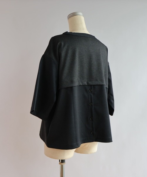 etre relie(エトレリー)の「グレンチェックTシャツ(Tシャツ/カットソー・レディース・グレー/チャコールグレー・MEDIUM)」の12枚目の写真