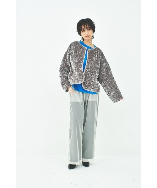 maarook（マルーク）の「チュールレイヤードパンツ（その他パンツ・レディース・チャコール/ホワイト・F）」の19枚目の写真