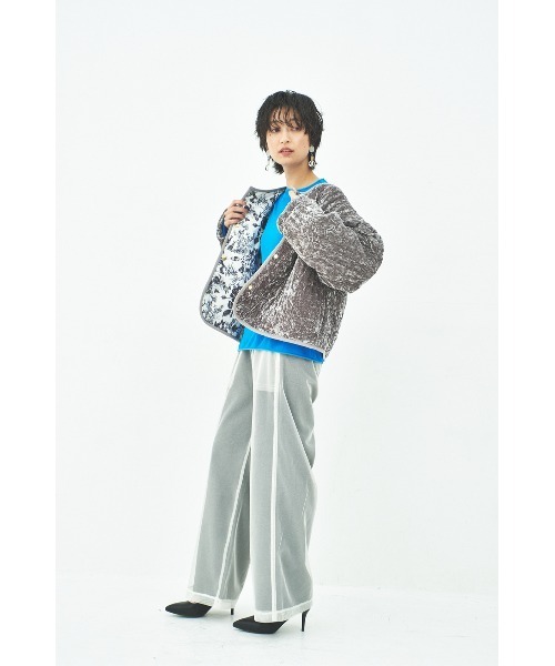 maarook（マルーク）の「チュールレイヤードパンツ（その他パンツ・レディース・チャコール/ホワイト・F）」の20枚目の写真