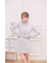 Summer Tweed Jacket & MiniSkirt Set