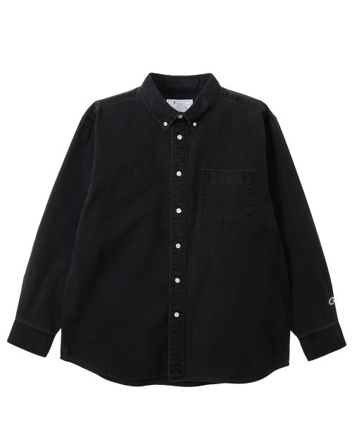 Champion(チャンピオン)の「チャンピオン Champion LONG SLEEVE SHIRT(シャツ/ブラウス・メンズ・ブラック・L)」の1枚目の写真