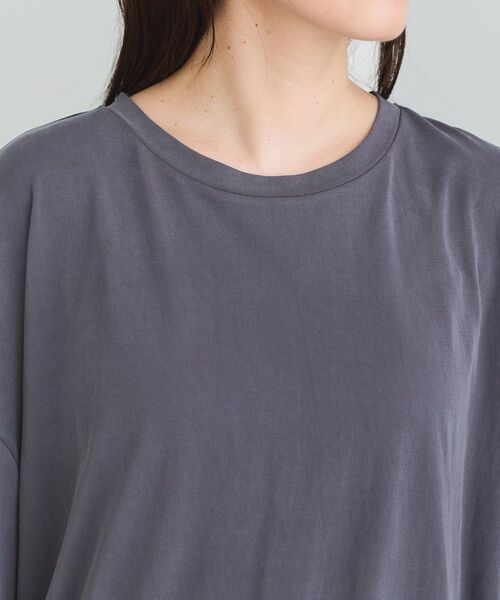 Green Parks(グリーンパークス)の「サンドウォッシュ加工とろみカットプルオーバー(Tシャツ/カットソー・レディース・グレー/ブラウン/ブラック・FREE)」の5枚目の写真