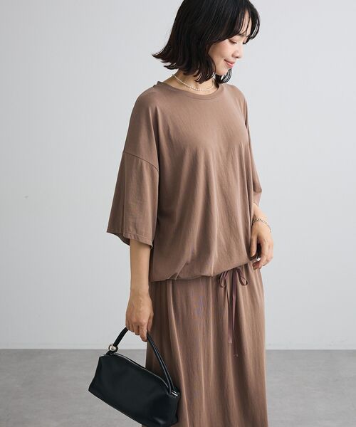 Green Parks(グリーンパークス)の「サンドウォッシュ加工とろみカットプルオーバー(Tシャツ/カットソー・レディース・グレー/ブラウン/ブラック・FREE)」の18枚目の写真