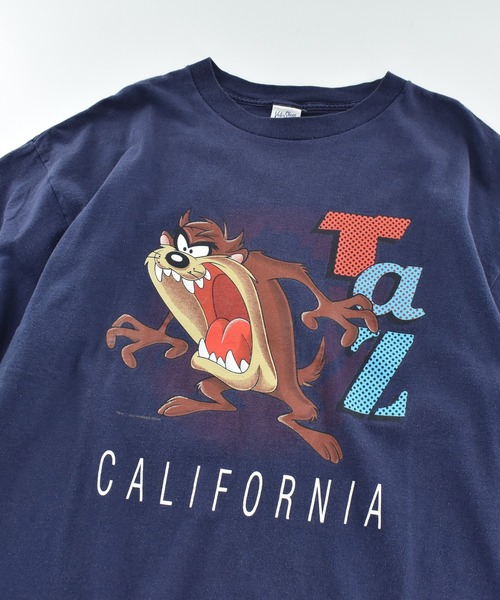 LABORATORY R（ラボラトリーアール）の「【USED】90’s Looney Tunes “タズマニアンデビル” キャラクター Tシャツ USA製（Tシャツ/カットソー・メンズ・ネイビー・LARGE）」の2枚目の写真