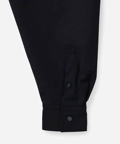 nicholson&nicholson（ニコルソンアンドニコルソン）の「nicholson & nicholson | 〈別注〉 ドローストリング長袖ブラウス WOMEN（シャツ/ブラウス・レディース・チャコール/ネイビー・38）」の6枚目の写真