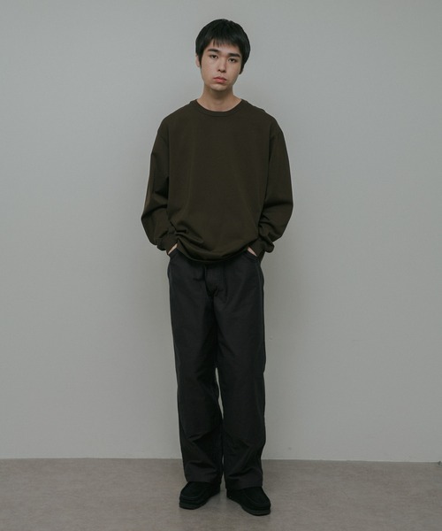 URBAN RESEARCH DOORS（アーバンリサーチドアーズ）の「Ultima Jersey Long-Sleeve T-Shirts（Tシャツ/カットソー・メンズ・ホワイト/チャコールグレー/ブラウン・MEDIUM/LARGE/SMALL）」の16枚目の写真