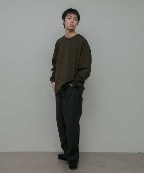 URBAN RESEARCH DOORS（アーバンリサーチドアーズ）の「Ultima Jersey Long-Sleeve T-Shirts（Tシャツ/カットソー・メンズ・ホワイト/チャコールグレー/ブラウン・MEDIUM/LARGE/SMALL）」の17枚目の写真