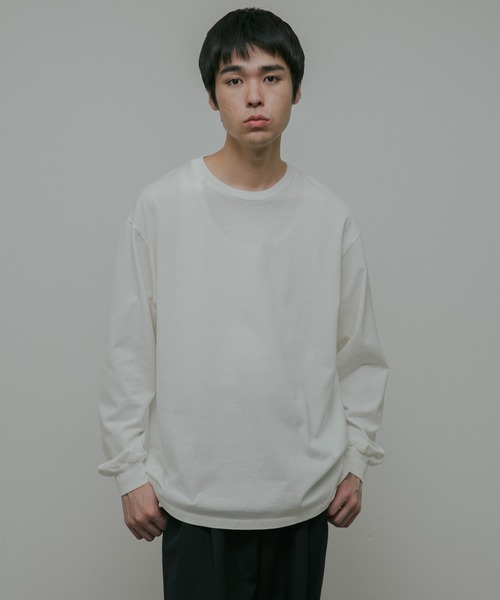 URBAN RESEARCH DOORS（アーバンリサーチドアーズ）の「Ultima Jersey Long-Sleeve T-Shirts（Tシャツ/カットソー・メンズ・ホワイト/チャコールグレー/ブラウン・MEDIUM/LARGE/SMALL）」の4枚目の写真