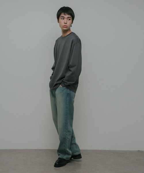 URBAN RESEARCH DOORS（アーバンリサーチドアーズ）の「Ultima Jersey Long-Sleeve T-Shirts（Tシャツ/カットソー・メンズ・ホワイト/チャコールグレー/ブラウン・MEDIUM/LARGE/SMALL）」の20枚目の写真