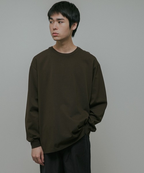 URBAN RESEARCH DOORS（アーバンリサーチドアーズ）の「Ultima Jersey Long-Sleeve T-Shirts（Tシャツ/カットソー・メンズ・ホワイト/チャコールグレー/ブラウン・MEDIUM/LARGE/SMALL）」の11枚目の写真
