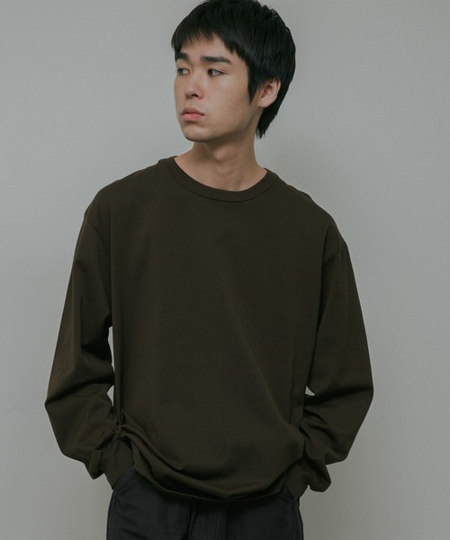 URBAN RESEARCH DOORS（アーバンリサーチドアーズ）の「Ultima Jersey Long-Sleeve T-Shirts（Tシャツ/カットソー・メンズ・ホワイト/チャコールグレー/ブラウン・MEDIUM/LARGE/SMALL）」の14枚目の写真