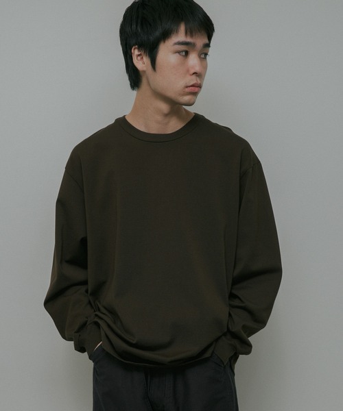 URBAN RESEARCH DOORS（アーバンリサーチドアーズ）の「Ultima Jersey Long-Sleeve T-Shirts（Tシャツ/カットソー・メンズ・ホワイト/チャコールグレー/ブラウン・MEDIUM/LARGE/SMALL）」の15枚目の写真