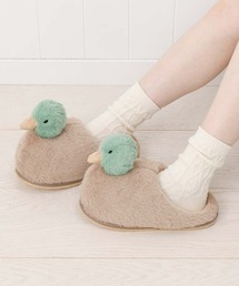 Bleu Bleuet（ブルーブルーエ）の「あひるカモダイカットスリッパ（ルームシューズ/スリッパ）」