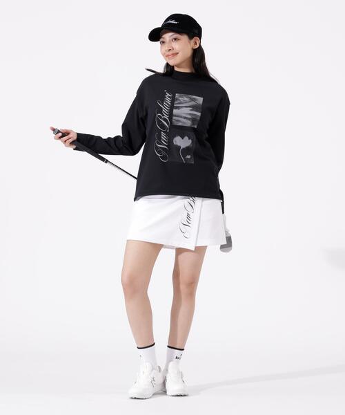New Balance Golf(ニューバランスゴルフ)の「ロゴ×フラワー UV 長袖 モックネック プルオーバー (WOMENS)(Tシャツ/カットソー・レディース・ホワイト/ワイン/ブラック・SMALL/MEDIUM/LARGE)」の13枚目の写真