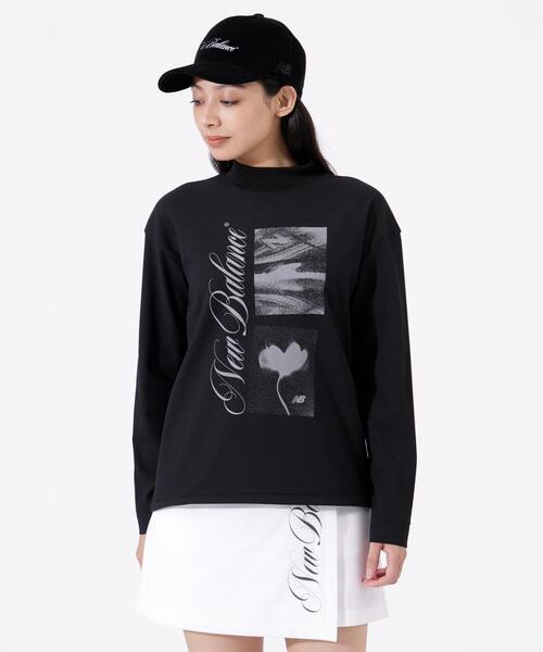 New Balance Golf(ニューバランスゴルフ)の「ロゴ×フラワー UV 長袖 モックネック プルオーバー (WOMENS)(Tシャツ/カットソー・レディース・ホワイト/ワイン/ブラック・SMALL/MEDIUM/LARGE)」の14枚目の写真