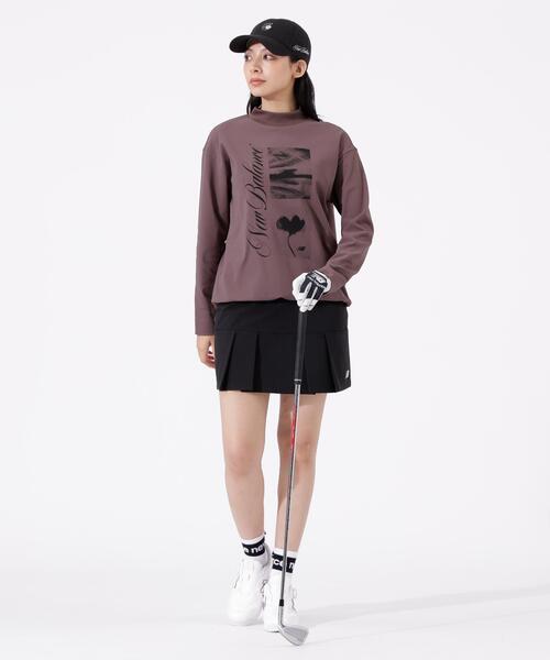 New Balance Golf(ニューバランスゴルフ)の「ロゴ×フラワー UV 長袖 モックネック プルオーバー (WOMENS)(Tシャツ/カットソー・レディース・ホワイト/ワイン/ブラック・SMALL/MEDIUM/LARGE)」の10枚目の写真