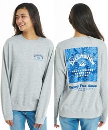 BILLABONG ウィメンズ SQUARE LOGO CREW トレーナー 【BOY FIT】【2026年秋冬モデル】/ビラボンスウェット