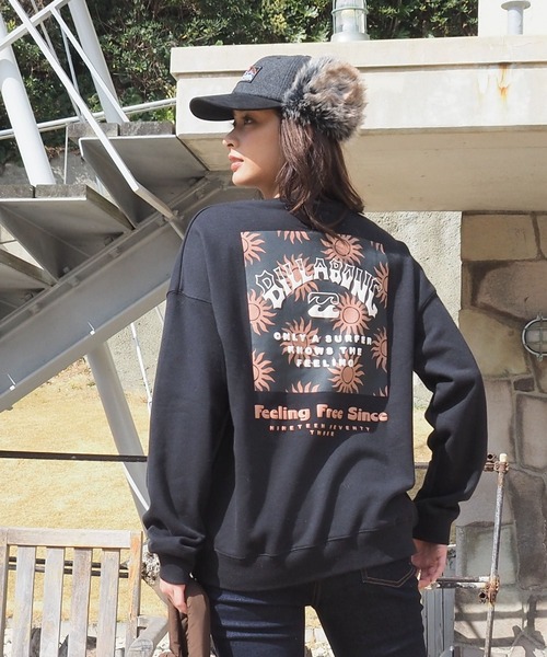BILLABONG(ビラボン)の「BILLABONG ウィメンズ SQUARE LOGO CREW トレーナー 【BOY FIT】【2026年秋冬モデル】/ビラボンスウェット(スウェット・レディース・ホワイト系その他2/ブラック/グレー/オフホワイト・LARGE/MEDIUM)」の3枚目の写真