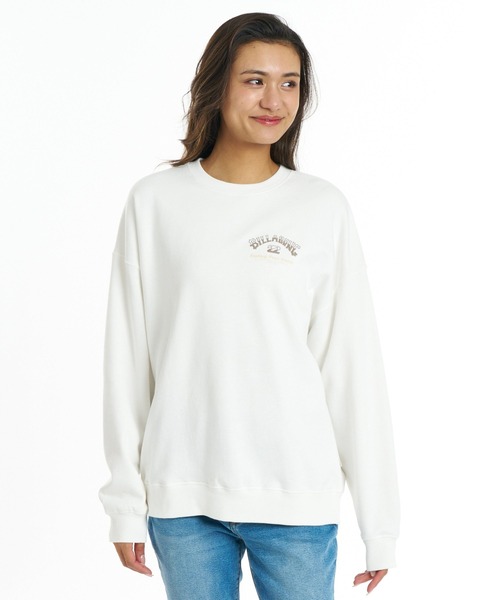 BILLABONG(ビラボン)の「BILLABONG ウィメンズ SQUARE LOGO CREW トレーナー 【BOY FIT】【2026年秋冬モデル】/ビラボンスウェット(スウェット・レディース・ホワイト系その他2/ブラック/グレー/オフホワイト・LARGE/MEDIUM)」の12枚目の写真