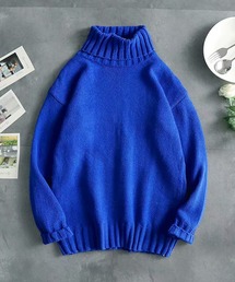 【26AW新色追加】【13色展開】BENDER TOKYO ルーズシルエット リブ タートルネックニット プルオーバー［ユニセックス］