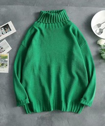 【26AW新色追加】【13色展開】BENDER TOKYO ルーズシルエット リブ タートルネックニット プルオーバー［ユニセックス］