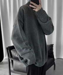【26AW新色追加】【13色展開】BENDER TOKYO ルーズシルエット リブ タートルネックニット プルオーバー［ユニセックス］