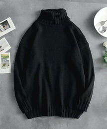【26AW新色追加】【13色展開】BENDER TOKYO ルーズシルエット リブ タートルネックニット プルオーバー［ユニセックス］