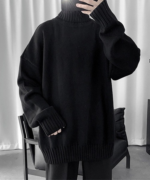 BENDER TOKYO（ベンダートウキョウ）の「【26AW新色追加】【13色展開】BENDER TOKYO ルーズシルエット リブ タートルネックニット プルオーバー［ユニセックス］（ニット/セーター・メンズ・ホワイト/ホワイト系その他/ブラック/ブラック系その他/グレー/チャコール/ブラウン/ベージュ/グリーン/カーキ/ブルー/イエロー/レッド・M/L/XL/2XL）」の18枚目の写真
