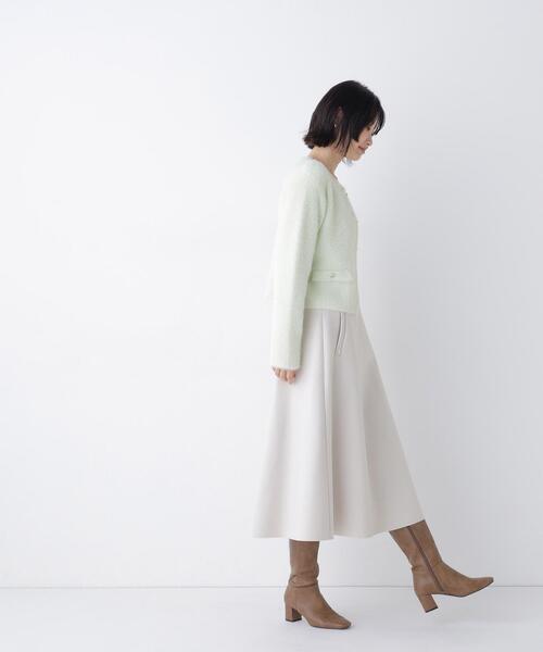 NATURAL BEAUTY BASIC(ナチュラルビューティーベーシック)の「圧縮ジャージースカートシリーズ フレアスカート(スカート・レディース・ベージュ/チャコールグレー/オフホワイト・MEDIUM/SMALL/LARGE)」の7枚目の写真