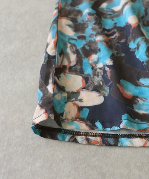 antiqua（アンティカ）の「花柄 ロングワンピース（ワンピース・レディース・ブルー系その他・ONESIZE）」の7枚目の写真