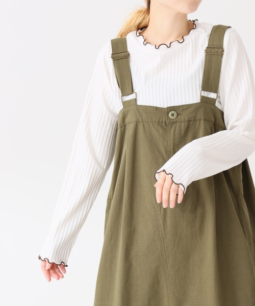 HEART MARKET(ハートマーケット)の「クルー配色メローインナー(Tシャツ/カットソー・レディース・ブラック/ピンク/ナチュラル/ブラック系/ブルー/チャコール/グレー/ホワイト系/イエロー/ホワイト・MEDIUM/LL/LARGE)」の16枚目の写真