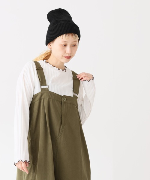 HEART MARKET(ハートマーケット)の「クルー配色メローインナー(Tシャツ/カットソー・レディース・ブラック/ピンク/ナチュラル/ブラック系/ブルー/チャコール/グレー/ホワイト系/イエロー/ホワイト・MEDIUM/LL/LARGE)」の17枚目の写真