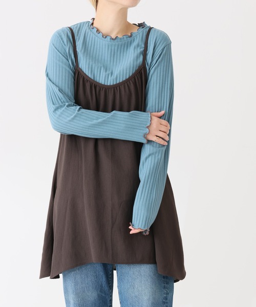 HEART MARKET(ハートマーケット)の「クルー配色メローインナー(Tシャツ/カットソー・レディース・ブラック/ピンク/ナチュラル/ブラック系/ブルー/チャコール/グレー/ホワイト系/イエロー/ホワイト・MEDIUM/LL/LARGE)」の21枚目の写真