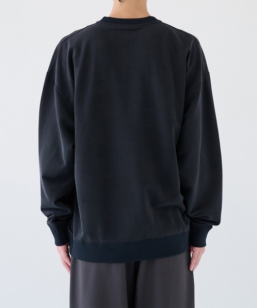 KANEMASA PHIL.(カネマサフィル)の「【KANEMASA PHIL.】別注 28G Cupro Pullover(スウェット・メンズ・チャコールグレー/レッド/ベージュ/ブラック・L/M)」の7枚目の写真