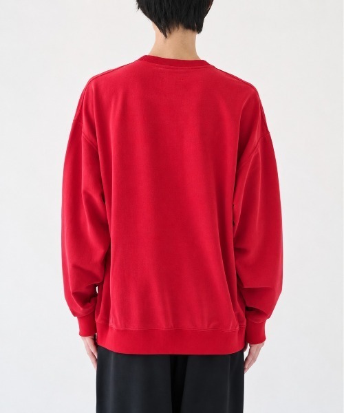 KANEMASA PHIL.(カネマサフィル)の「【KANEMASA PHIL.】別注 28G Cupro Pullover(スウェット・メンズ・チャコールグレー/レッド/ベージュ/ブラック・L/M)」の19枚目の写真