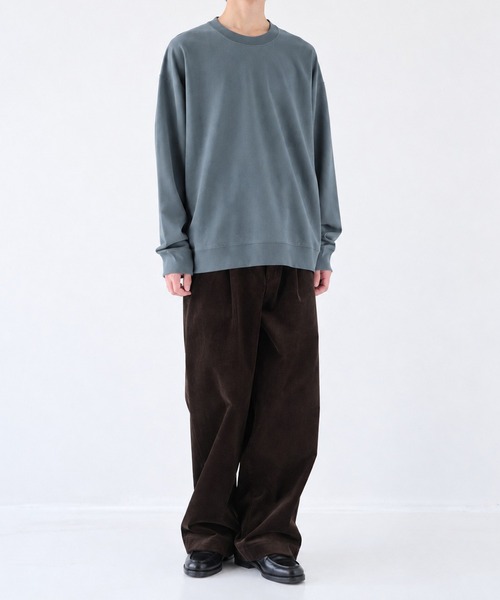 KANEMASA PHIL.(カネマサフィル)の「【KANEMASA PHIL.】別注 28G Cupro Pullover(スウェット・メンズ・チャコールグレー/レッド/ベージュ/ブラック・L/M)」の13枚目の写真